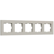 Изображение Рамка на 5 постов Slab (дымчатый софт) W0052917